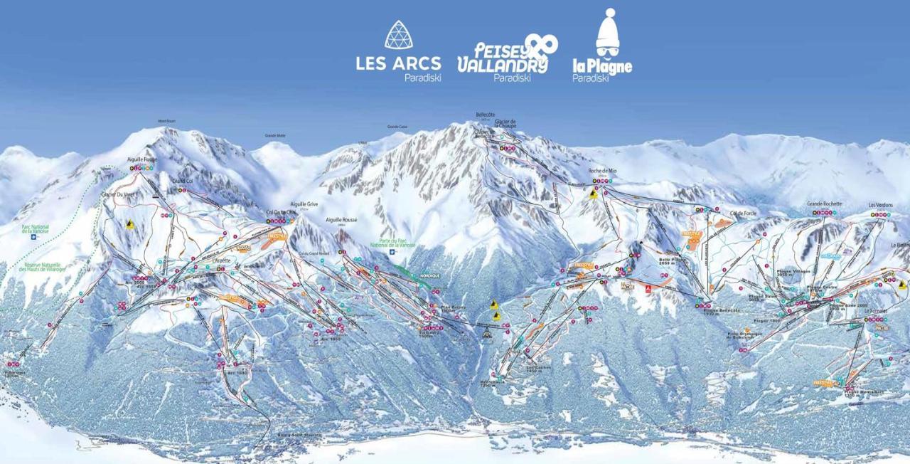 Arc 1950 Appt Luxe 2-4Pers -Skis Aux Pieds-Spa-Piscines Interieure Et Exterieure-Sauna-Hammam Les Arcs  Eksteriør billede